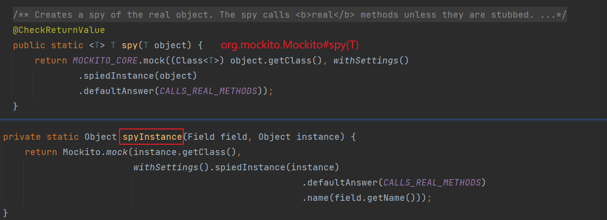org.mockito.internal.configuration.SpyAnnotationEngine#spyInstance