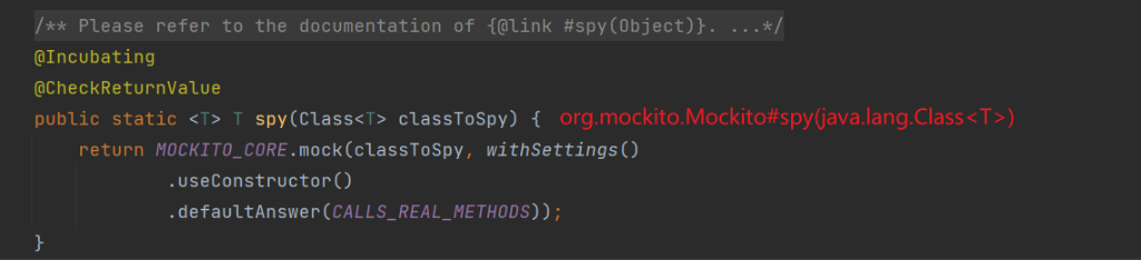 org.mockito.Mockito#spy(java.lang.Class)