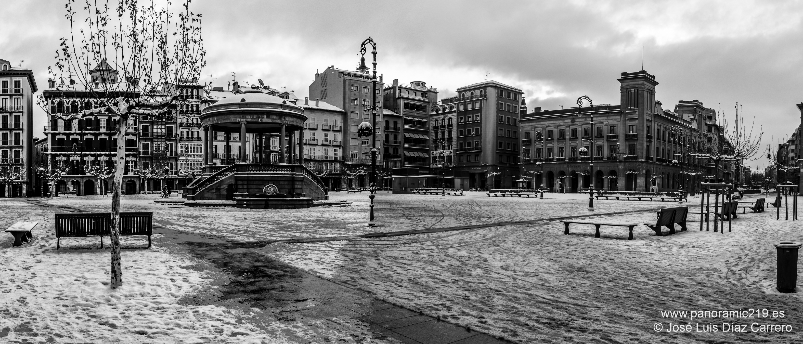 Plaza del Castillo invernal