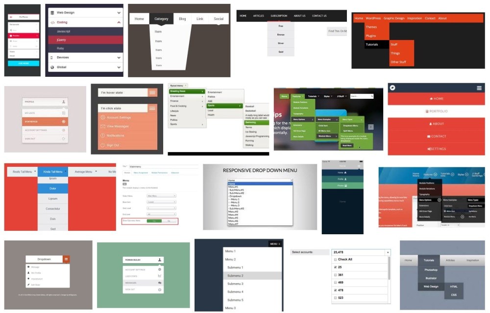 CSS - Dropdown Menus