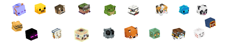 mob heads full head gallary
