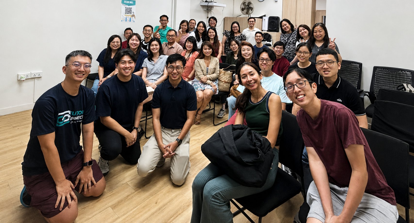 Tutors at a group coaching event in Singapore