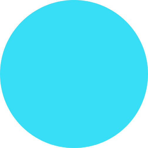 Big Light-Blue Circle Shape