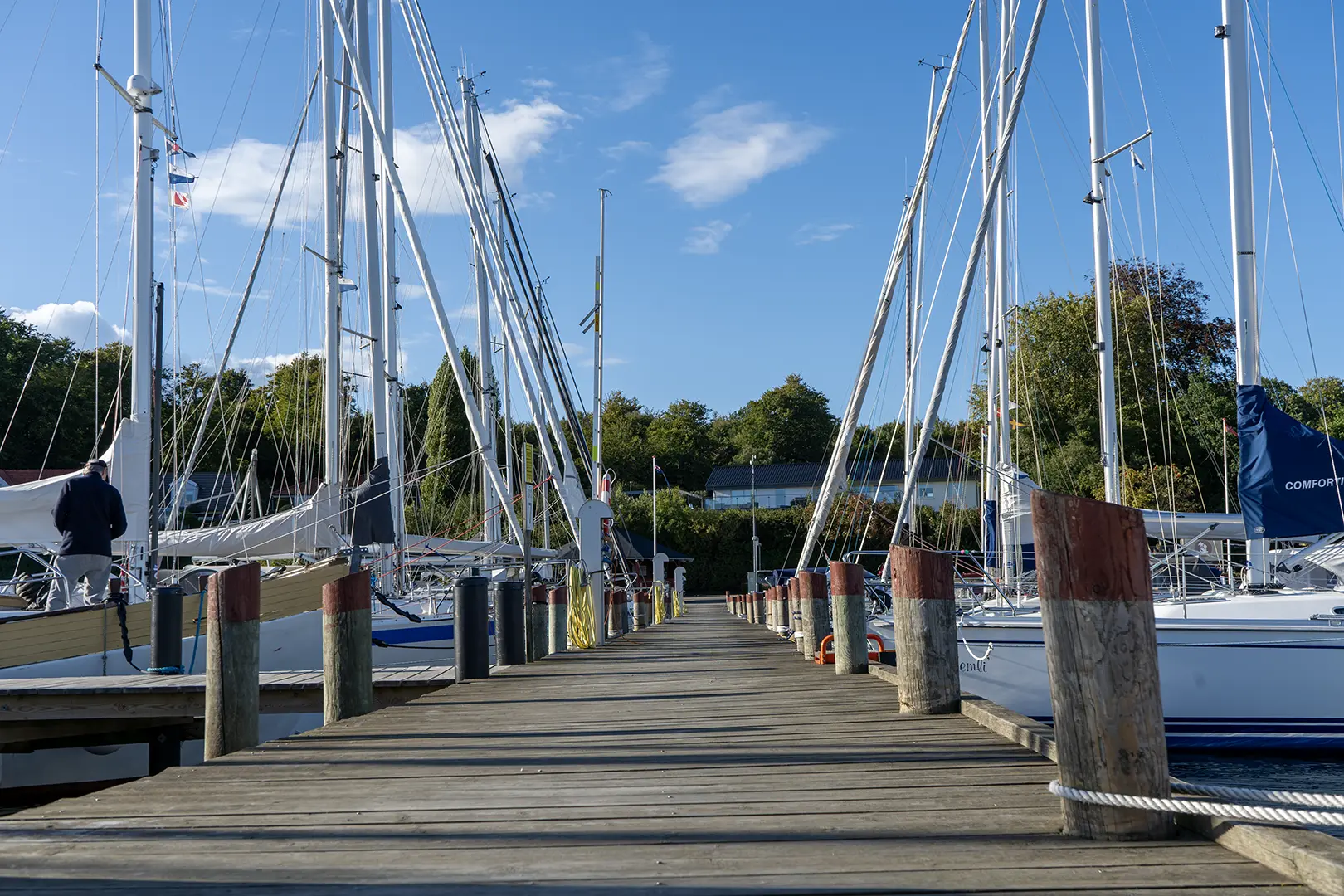 Sportbootschule Potsdam - Segelboot auf dem Wasser