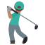 Man golfing: medium skin tone :man_golfing_tone3: 🏌🏽♂️