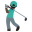 Man golfing: dark skin tone :man_golfing_tone5: 🏌🏿♂️