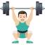 Эмодзи 🏋🏻‍♂️ JoyPixels
