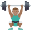 Эмодзи 🏋🏽‍♂️ JoyPixels