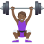Эмодзи 🏋🏾‍♀️ JoyPixels
