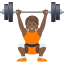 Эмодзи 🏋🏾 JoyPixels