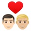 Эмодзи 👨🏻‍❤️‍👨🏼 JoyPixels