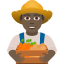 Эмодзи 👨🏿‍🌾 JoyPixels