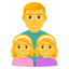 Эмодзи 👨‍👧‍👧 JoyPixels