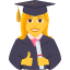 Эмодзи 👩‍🎓 JoyPixels