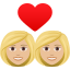 Эмодзи 👩🏼‍❤️‍👩🏼 JoyPixels