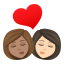 Эмодзи 👩🏽‍❤️‍💋‍👩🏻 JoyPixels