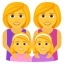 Эмодзи 👩‍👩‍👧‍👧 JoyPixels