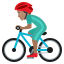 Эмодзи 🚴🏽‍♂️ JoyPixels