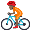 Эмодзи 🚴🏾 JoyPixels