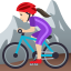 Эмодзи 🚵🏻‍♀️ JoyPixels