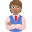 Эмодзи 🧑🏽‍💼 JoyPixels