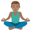 Эмодзи 🧘🏽‍♂️ JoyPixels