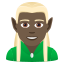 Эмодзи 🧝🏿‍♂️ JoyPixels