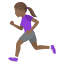 Эмодзи 🏃🏾‍♀️ JoyPixels