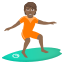 Эмодзи 🏄🏾 JoyPixels