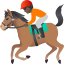 Эмодзи 🏇🏿 JoyPixels