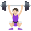 Эмодзи 🏋🏻‍♀️ JoyPixels