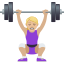 Эмодзи 🏋🏼‍♀️ JoyPixels