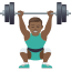 Эмодзи 🏋🏾‍♂️ JoyPixels