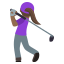 Эмодзи 🏌🏾‍♀️ JoyPixels