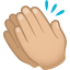 Эмодзи 👏🏼 JoyPixels