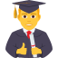 Эмодзи 👨‍🎓 JoyPixels