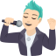 Эмодзи 👨🏻‍🎤 JoyPixels