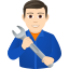 Эмодзи 👨🏻‍🔧 JoyPixels