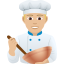 Эмодзи 👨🏼‍🍳 JoyPixels