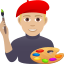 Эмодзи 👨🏼‍🎨 JoyPixels