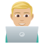 Эмодзи 👨🏼‍💻 JoyPixels