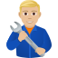 Эмодзи 👨🏼‍🔧 JoyPixels
