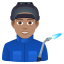 Эмодзи 👨🏽‍🏭 JoyPixels