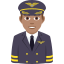 Эмодзи 👨🏽‍✈️ JoyPixels