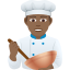 Эмодзи 👨🏾‍🍳 JoyPixels