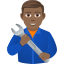 Эмодзи 👨🏾‍🔧 JoyPixels