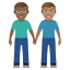 Эмодзи 👨🏾‍🤝‍👨🏽 JoyPixels