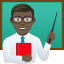 Эмодзи 👨🏿‍🏫 JoyPixels
