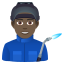 Эмодзи 👨🏿‍🏭 JoyPixels