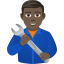 Эмодзи 👨🏿‍🔧 JoyPixels